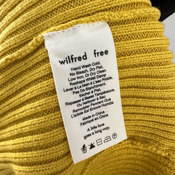 XXS Aritzia WILFRED FREE Asianna Merino Wool Sweater, Like New - Picture 5 of 6